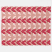 Flügelherzenmuster Fleecedecke (Vorderseite (Horizontal))