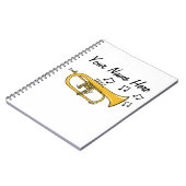 Flugelhorn Brass Musician Music Teacher Custom Notizblock (Linke Seite)