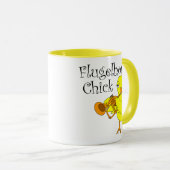 Flugelhorn Chick Text Tasse (VorderseiteRechts)