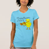 Flugelhorn Chick White Text T-Shirt (Vorderseite)