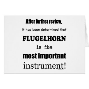 Flugelhorn das wichtigste Instrument