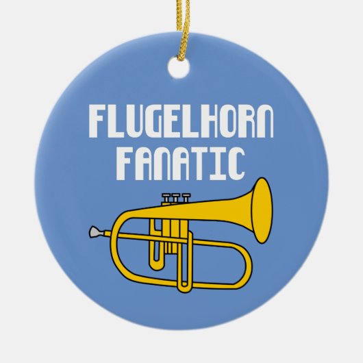 Flugelhorn Fanatic Keramik Ornament (Vorne)