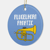 Flugelhorn Fanatic Keramik Ornament (Links)