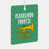 Flugelhorn Fanatic Ornament Aus Metall (Vorderseite Rechts)