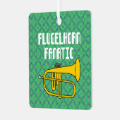 Flugelhorn Fanatic Ornament Aus Metall (Vorderseite links)