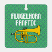 Flugelhorn Fanatic Ornament Aus Metall (Rückseite)