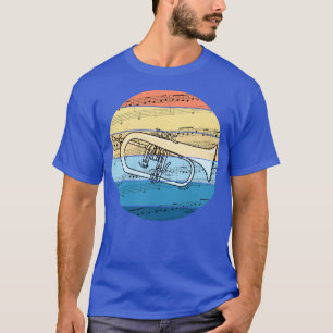 Flugelhorn Music Notation Horn Player Brass Musici T-Shirt