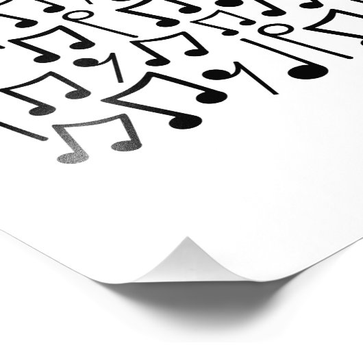 Flugelhorn Musical Notes Hornist Brass Musician Fotodruck (Ecke)