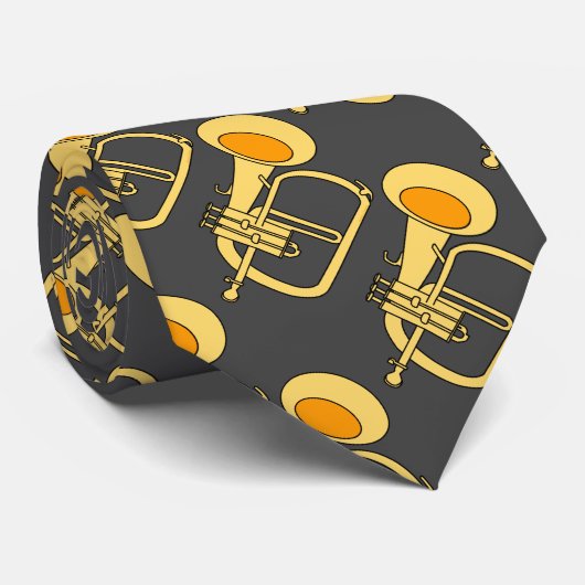 Flugelhorn Musikinstrument Krawatte (Gerollt)