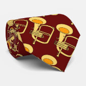 Flugelhorn Musikinstrument Krawatte (Gerollt)