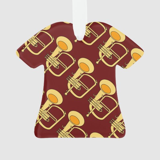 Flugelhorn Musikinstrument Ornament (Rückseite)