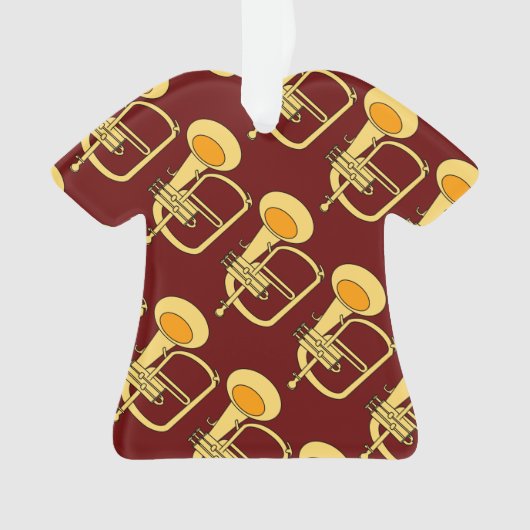 Flugelhorn Musikinstrument Ornament (Vorderseite)