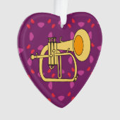 Flugelhorn Musikinstrument Ornament (Vorderseite)