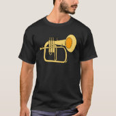 Flugelhorn Musikinstrument T-Shirt (Vorderseite)