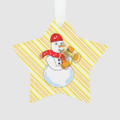 Flugelhorn Snowman Ornament (Vorderseite)