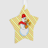 Flugelhorn Snowman Ornament (Vorderseite)