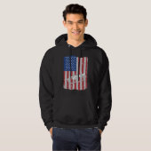 Flugelhorn USA Flag Flugelhorn Player Hoodie (Vorne ganz)