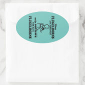 Flugelhorns Oval Sticker verboten (Tasche)