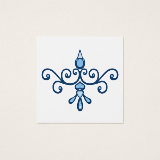 Flügeliger Blauer Vogel des Glücks moderne Volksku (Vorderseite)