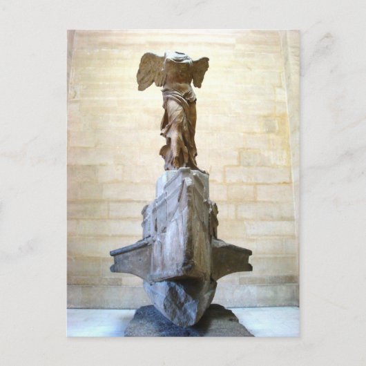Flügeliger Sieg von Samothrace Nike Postkarte (Vorderseite)