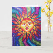 Flügeliger Sun Karte (Gelbe Blume)