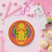 Flügelkäfer Ägyptisches Design-Party Pappteller (Party)