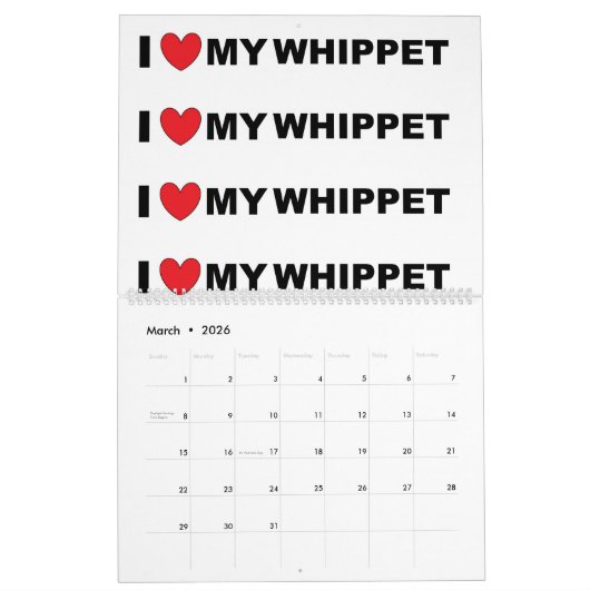 Flügelkalender Kalender (Mär 2026)