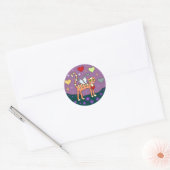 Flügelkätzchen mit Heart Custom Sticker (Umschlag)