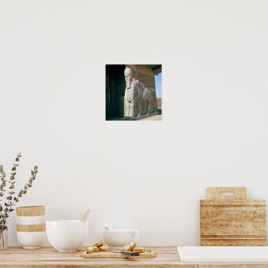 Flügelkopfbulle, neoassyrische Periode Poster (Küche)