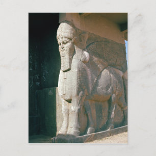 Flügelkopfbulle, neoassyrische Periode Postkarte