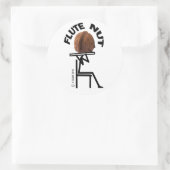 Flügelmantel Runder Aufkleber (Tasche)