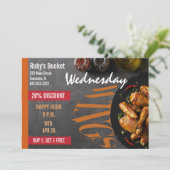 Flügelnacht Einladung (Stehend Vorderseite)