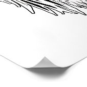 Flügelnahmeregler (Rosa) Poster (Ecke)