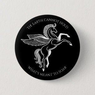 Flügelpegasus: Inspirationsgriechische Mythologie Button