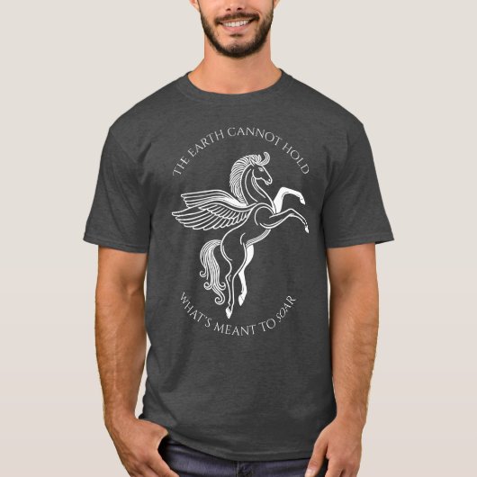 Flügelpegasus: Inspirationsgriechische Mythologie T-Shirt (Vorderseite)