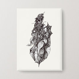 Flügelreiter, Tintenzeichn, Abzeichen Button