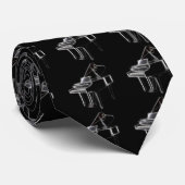 Flügels-klassisches Musikinstrument Krawatte (Gerollt)