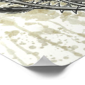 Flügelschädel drucken poster (Ecke)