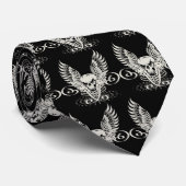 Flügelschädel, Flügelschädel, Flügelschädel, Winge Krawatte (Gerollt)