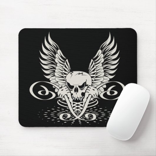 Flügelschädel Mousepad (Mit Mouse)