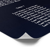Flügelschiff Sitzplan Poster (Ecke)