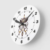 Flügelschwertuhr 2 runde wanduhr (Winkel)