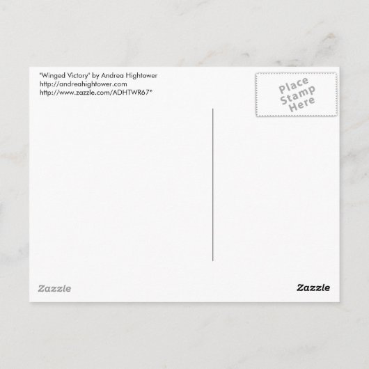 Flügelsieg Postkarte (Rückseite)