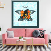 Flügelsieg - überzogene Canvas Leinwanddruck (Insitu (Wohnzimmer))