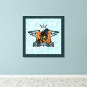 Flügelsieg - überzogene Canvas Leinwanddruck (Insitu (Holzboden))