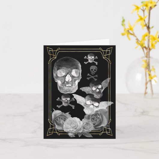 Flügelskulpturen Karte (Gelbe Blume)