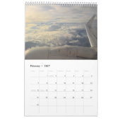 Flügelspitzen: Ansicht vom Flugzeug Kalender (Feb 2027)