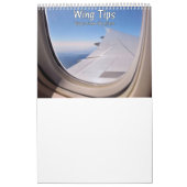 Flügelspitzen: Ansicht vom Flugzeug Kalender (Titelbild)