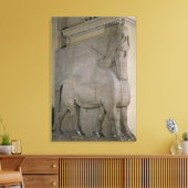 Flügelstier an der Fassade von König Sargon II. Leinwanddruck (Insitu (Wohnzimmer))