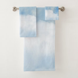 Flügelweiße Wolken Badhandtuch Set